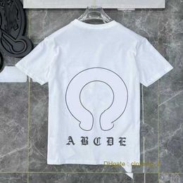 New Designer Mens Womens T Shirts Summer Loose Brand With ch Print Letters Clothing Classic Luxurys Tee Casual Pure Cotton Woman Top Short Sleeve Asian sizes P4K9