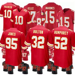 15 Patrick Mahomes Jersey 87 Travis Kelce 10 Isiah Pacheco Trent McDuffie 32 Bolton 95 Jones 52 Creed Humphrey 25 Clyde Edwards-Helaire 4 Rashee Rice Football Jerseys