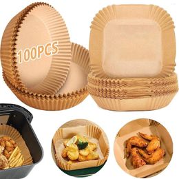 Disposable Dinnerware Air Fryer Non Stick Paper Coating Oil Resistant Parchment Baking Philtre Microwave Oven