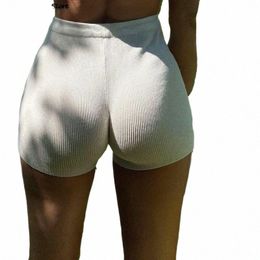 women's shorts Summer Cycling Bike Shorts Stretch Basic Short Solid Black White Shorts Woman Sweat Strike K6JF#