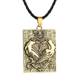 B30 Vintage Odin Rabe Vogel Symbol Anhänger Nordischer Wikinger Tier Anhänger Amulett Halskette248R