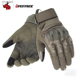 Tactical Gloves Full Finger Hunting Shooting Cycling Bike Hard Shell Protective Gear Breathable 3 Colors YQ240328