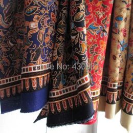 Fabric 100cm*145cm Islamic sewing fabric ethnic print cotton linen material dress craft tecido