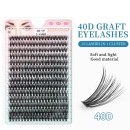 QSTY Individual Cluster Lashes 10203040D 816MIX DIY Eyelash Extension 280 Lash Clusters Faux Mink Slik Eas 240318