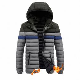 cott Snow Wear Warm Down Jacket Coat Male Outwear Windproof Padded Streetwear Colour Matching Winter Hooded Parka Men Overcoat J2nQ#