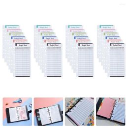 Gift Wrap Six Color Budget Cards Cash Binder Consumption Recording Practical Replacements Refill Office Supplies Planner