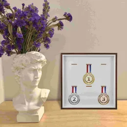 Frames Medal Display Po Frame Desktop Picture Holder Home Shadow Case Badge Decorative Shelves