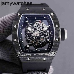 Mechanical Rakish Richarsmill Cool Watch Wrist Tv Factory Rms055 Leisure Carbon Fibre Case Tape Men's U6p1 2024 Luxury Style