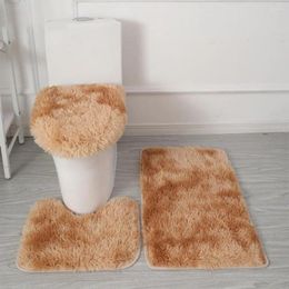 Bath Mats Anti-slip Bathroom Mat Set Luxurious 3-piece Rug With Super Soft Microfiber Non-slip Rubber Backing For Ultimate