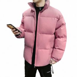 plus Size Men 5-XL Men's Midweight Packable Parka Jacket Short Casual Winter Coat Lg Sleeve Zipper Fly Stretwear Mens Coat 4XL 27cX#