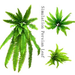 Persian Plant Simulation Leaf Fake Green Accessories Artificial Plants Garden Wall Decoration For Wedding Home Party Decor s