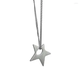 Pendant Necklaces Irregular Star For Women Gift Hollow Pentagram Neck Chains