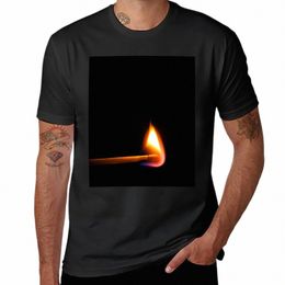 bright burning Match in dark T-Shirt plain summer tops customs mens clothing X47A#