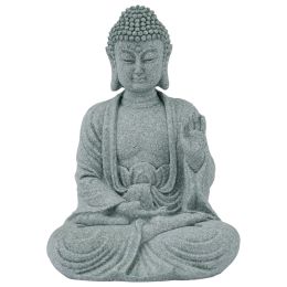 Sculptures High Quality Sitting Buddha Resin Garden Ornament Buddha Ornament Sandstone Resin Statue Decor Stone Zen Effect