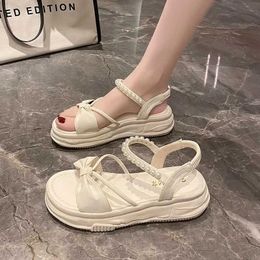 Sandals Womens Summer Coat 2024 New Thick Sole Casual Beach Wedge Shoes H240328I7FB