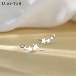 Stud Earrings Uini-Tail Selling 925 Tibetan Silver Meteor Shower Sweet Simple Temperament Dynamic High Quality Star