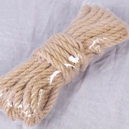 Party Decoration 4mm Natural Jute Twine Vintage Rope Cord String Burlap For DIY Crafts Gift Wrapping Gardening Wedding Decor 10m/lot