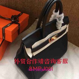 Hremms Birkks 9A top quality bag purse Designer Tote Bags for womens Autumn and Winter Hot Love Horse Bag Style Black Gold Lychee Pattern Original 1:1 with real logo box