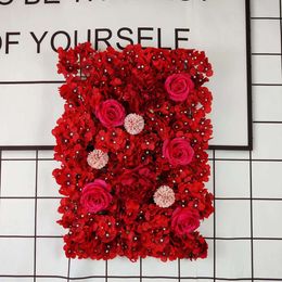 Hortênsia rosa flor simulação de casamento linha decorações de palco shopping janela decoração planta parede fundo