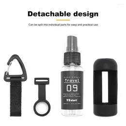 Storage Bottles 50ml Travel Bottle Leak Proof Refillable Spray Portable Sprayer With Tactical Hook Strap Alcohol For Liquid