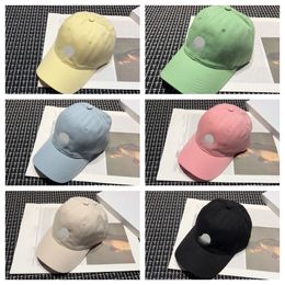 Spring/Summer Adjustable Baseball Cap Candy Colour Youth Designer Hat Letter Embroidery Classic Trucker Hats Men's Fashion Casquette