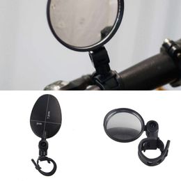 Upgrade 1Pc Adjustable Rearview Mirror For Bicycle Motorcycle Handlebar Mount 360 Rotation Bike Riding Round Ellipse Mirror Universal