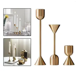 Candle Holders 3Pcs Elegant Holder Candlestick Stand Embellishment For Wedding