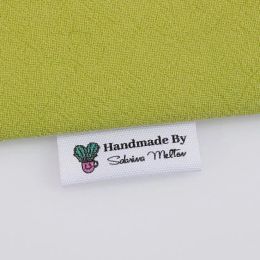 accessories Personalised Brand Sewing Labels, Custom Logo, Cotton Tags, Handmade Items, Cactus, 30mm x 42mm, MD5086