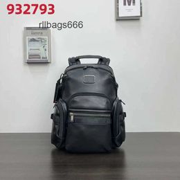 Alpha Pack Mens Bags TMIs Quality Mens Men Business Travel Designer 2024 Backpack High Leather Commuter Computer Back Bag TMIs 932793d 8UBK