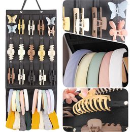 Storage Bags Large Capacity Hair Holder Hanging Wall Door Space Saving Clips Ties Organiser Display Stand Headband Hanger