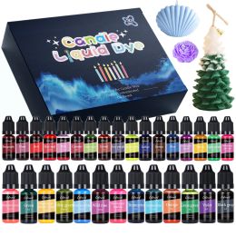 Albums Candle Dyes Kit Liquid Colourant Pigment Set Diy Candle Making Supplies Aromatherapy Soap Soy Wax Dye Candles Manufacture Pigment