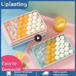 Baking Moulds Boll Hockey Round Rhombus Ice Mould Tray Maker Plastic Mould Ball Food Grade Kitchen Gadge
