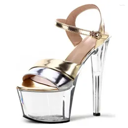 Dance Shoes Women's Fashion Sexy Star 17 Cm High Heels Crystal Soles Model Stage Performance