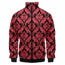 brand Fi Autumn 3D All Over Print Red Frs Mens Sweatshirt Unisex Zip Stand Collar Baseball Uniform Casual Jacket Custom R4iq#