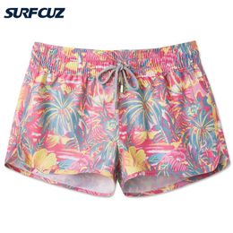 Men's Shorts Quick drying beach shorts coconut tree couple swimsuit womens board shorts mens swimming shorts running and surfing couple shorts J240328