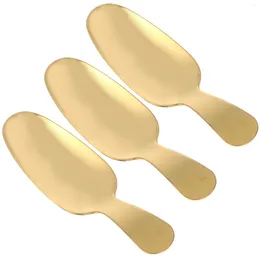 Spoons 3 Pcs Dessert Spoon Scoops Ravioli Stainless Steel Biscuits Kitchen Tableware Coffee Tea