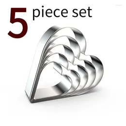 Baking Moulds DIY Heart Love Stainless Steel Cookie Cutter Mould Biscuit Mould Fondant Pastry Cake Decorating Tools Kitchen Bakeware