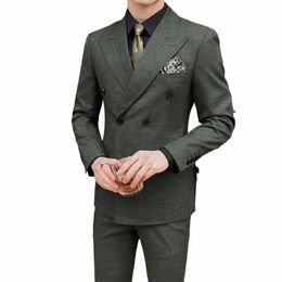 british Men Slim Fit Suit Three-Piece Suit, Double Breasted Men's Dr, Costumes, Plus Size M-5XL Formal Suit M5UA#