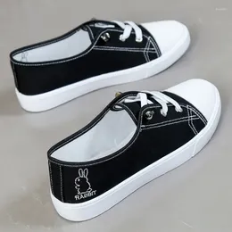 Casual Shoes Fashion Cute Students Canvas Summer Ladies Board One Foot Stirrup Lazy Sneakers