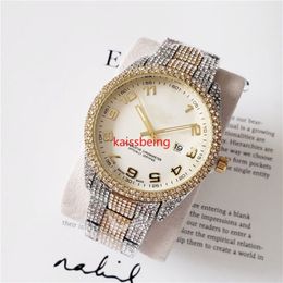 138 High Quality Mens Women Watch Full Diamond Iced Out Strap Designer Watches Quartz Movement Couple Lovers Clock Wristwatches258J