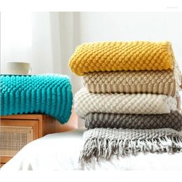 Blankets Knitted Decorative Throw Blanket For Bed Sofa With Tassel El Decor Decoration Home Piano Bedtail Cover Soft Women's Cape