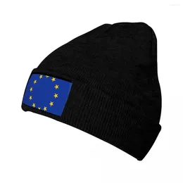 Berets Warm Knitted Beanie Hat European Flag Cap For Autumn Winter