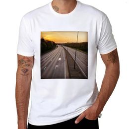 Men's Polos The Road To Hell T-Shirt Sweat Oversized Funnys T Shirts For Men