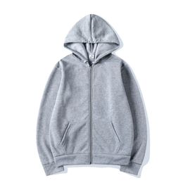 Fashion Casual Black Gray Blue Zipper Hoodie Hip Hop Street Wear Sweatshirts Skateboard MenWoman Pullover Hoodies Male 240312