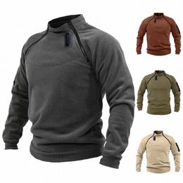 men's Tactical Outdoor Jacket Hunting Clothes Warm Zipper Fleece Pullover Man Windproof Spring Winter Coat Thermal Underwear 4XL q65m#