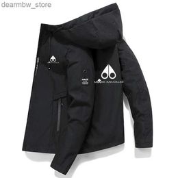 Cycling Jackets Spring and autumn mens hooded jackets casual and atmospheric mens jackets street clothing jackets bicycles fishing clothes 202424328