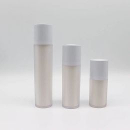 Sets 20 X 15ml 30ml 50ml Empty Double Wall as Round Twist Up Airless Bottle Rotary Pump Head Lotion Cream Airless Container Curtain