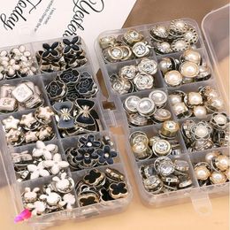 Sewing Free Pearl Invisible Anti-Exposure Buckle Shirt Clothes Fixed Accessories Pin Female Hidden Hook Artifact Decorations 240327