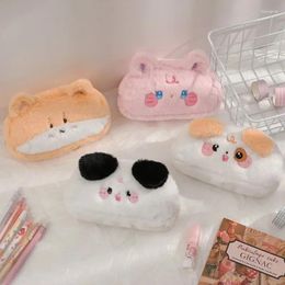 Storage Bags Plush Pouch Small Women's Cosmetic Makeup Bag Anime Pencil Case Travel Cable Organizer And Chargers Essentials Mini