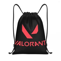 Shopping Bags Custom Game Valorant Drawstring Men Women Lightweight Sports Gym Storage Backpack